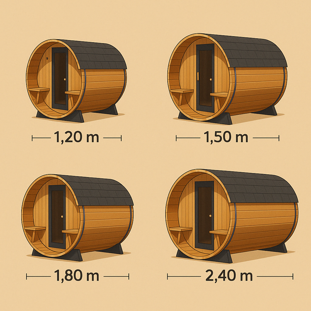 Barrel sauna 120