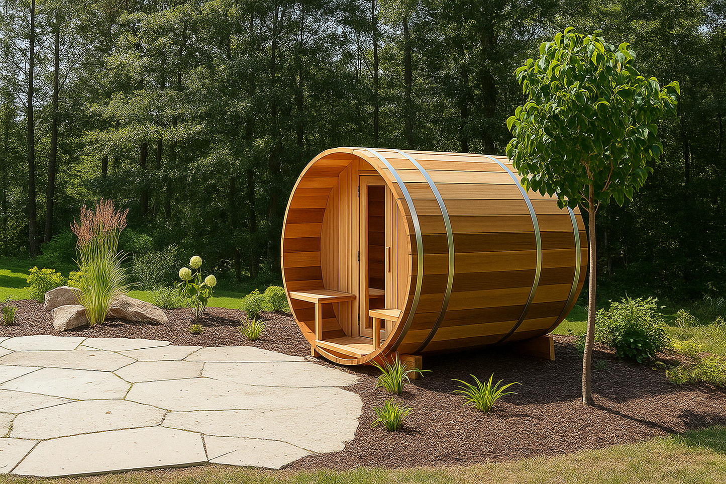 Barrel sauna 120
